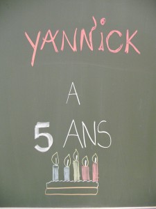 Demain le 5 décembre c'est mon anniversaire